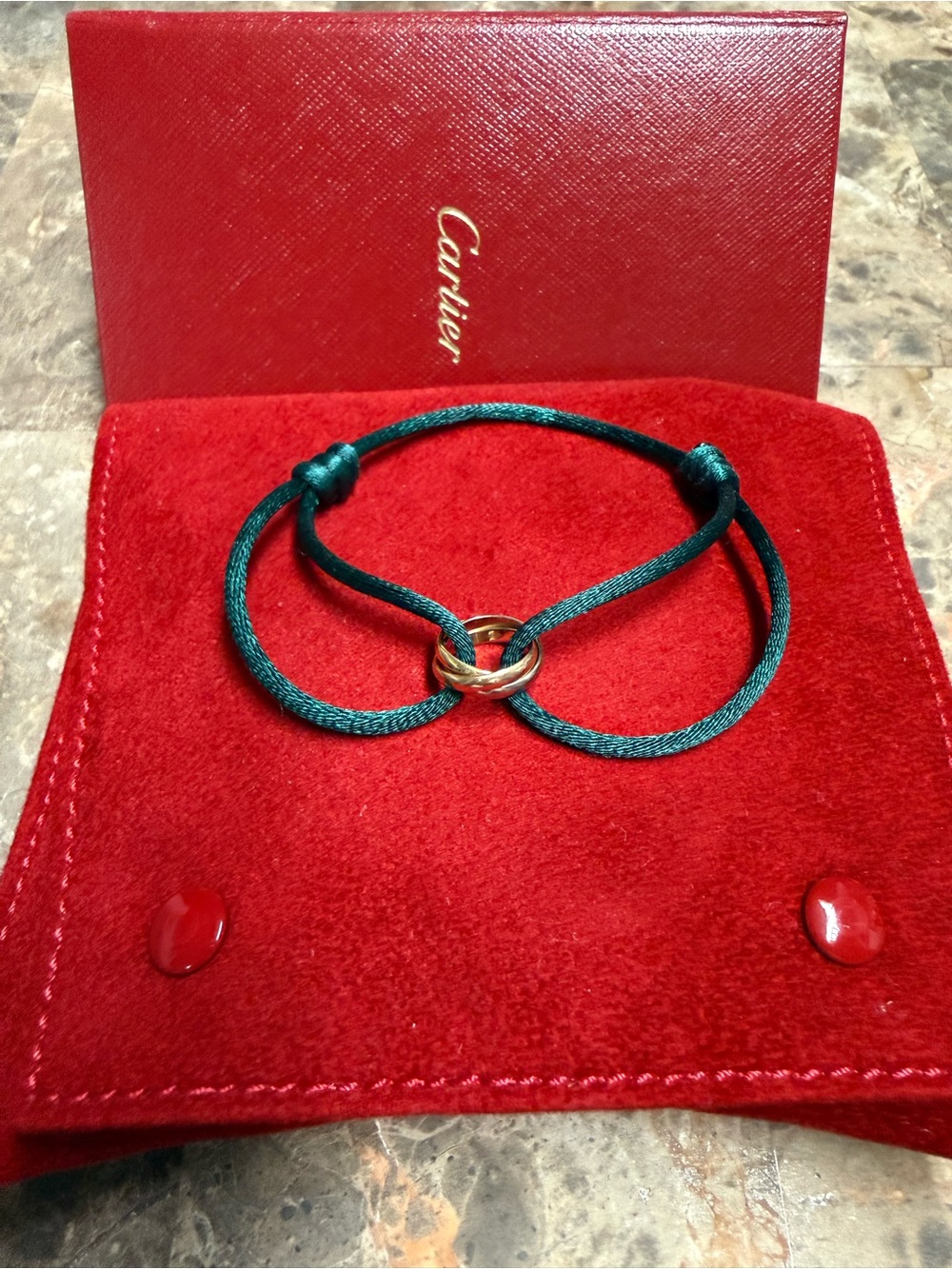 Cartier Trinity Cord Bracelet 18K Gold